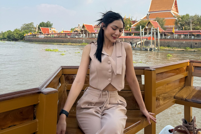 Bangkok: Ayutthaya Afternoon Tour with SunsetBoat Ride Ayutthaya Afternoon Tour with SunsetBoat Ride(Join Trip)