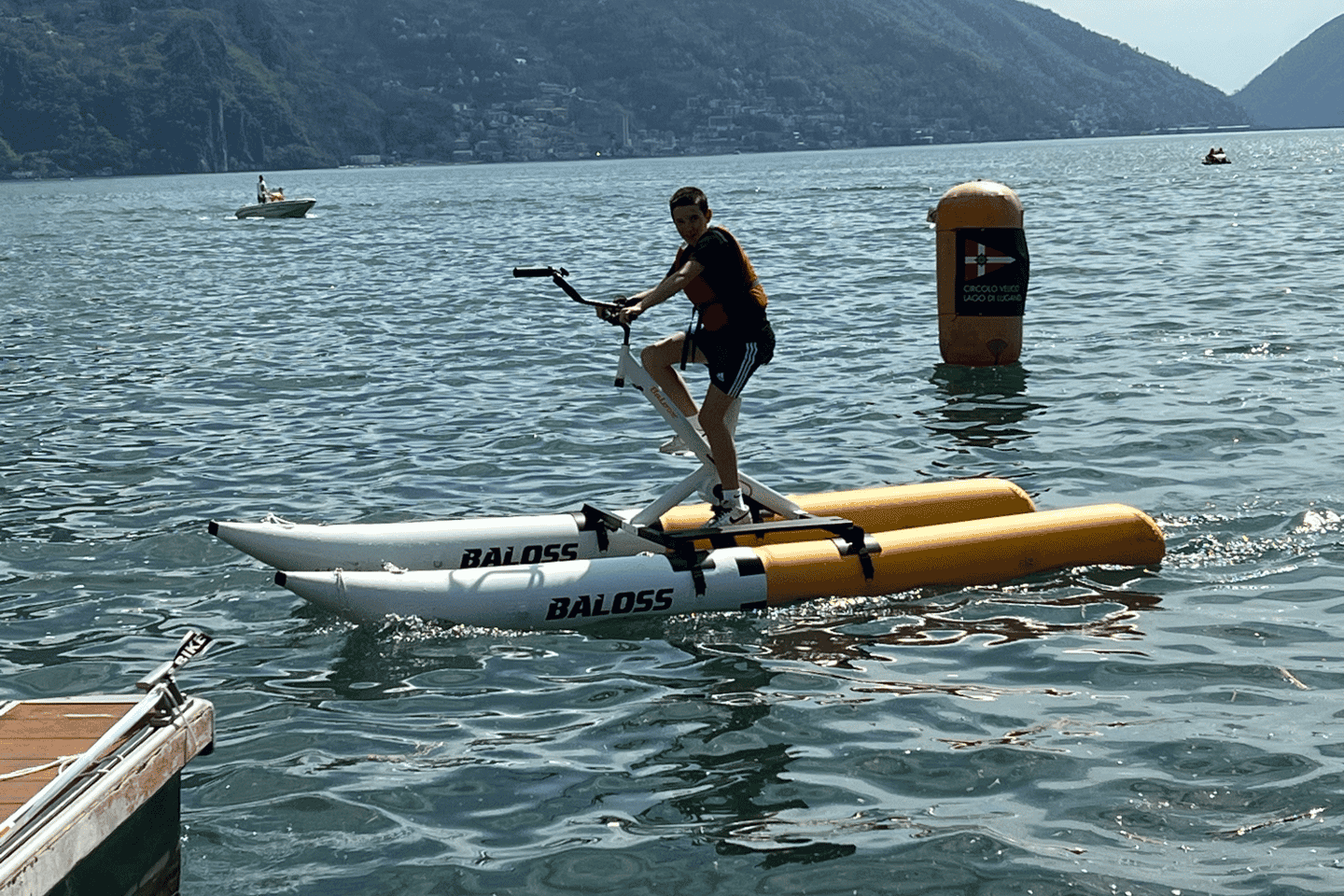 A Water Bike Adventure on Lake Lugano