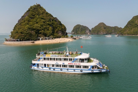 Overnachting Halong Bay luxe 5 sterren cruise met volledige maaltijdenHalong Bay 2D1N met 3-sterren cruise
