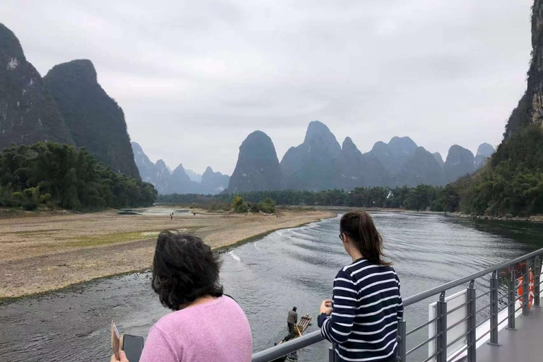 From Guilin: Li River Cruise to Yangshuo with Hotel Transfer 3-Star Cruise Ticket + One Way Guilin Hotel Pick-Up