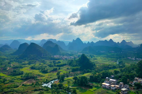 Yangshuo: Cuiping Wuzhishan & Moon Mountain Tour