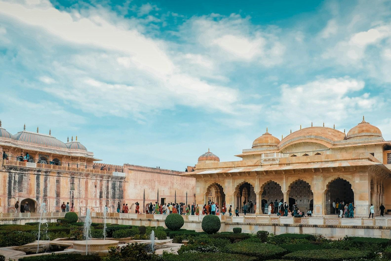 Jaipur: Excursão de meio dia ao Forte Amer, Jal Mahal e Stepwell