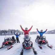 Luleå: Schneemobil – Wald- und Eis-Naturtour 2 Std.
