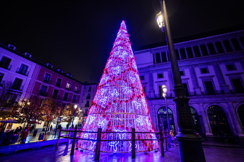 Madrid: Offene Doppeldecker-Weihnachtsbus-Tour mit GuideMadrid: Offene Doppeldecker-Weihnachtsbustour mit Guide