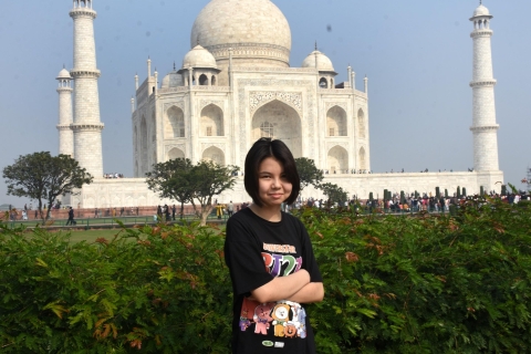 Vanuit Delhi: Private Taj Mahal & Agra Tour per sneltreinTour met 1e klas treinzitplaats met toegangsprijzen en lunch