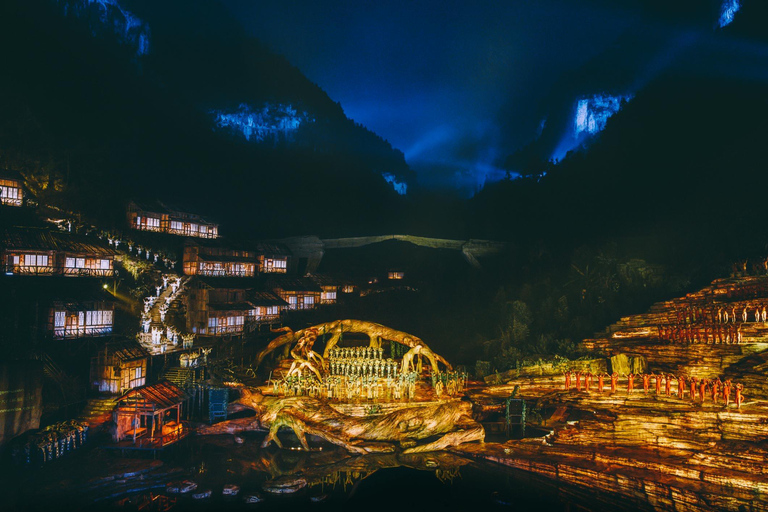 Zhangjiajie : visite de la montagne de Tianmen et spectacle de la fée du renard de Tianmen