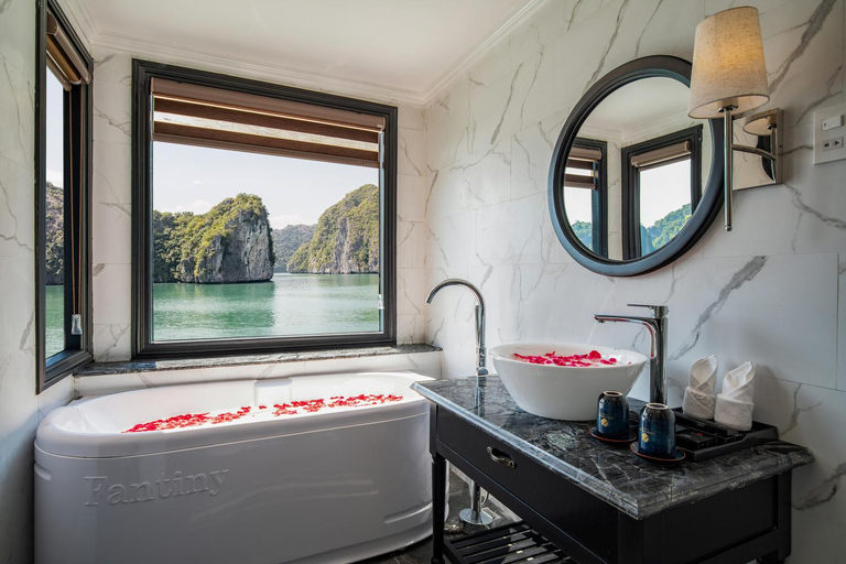 Hanoi: 2-daagse Halong-Lan Ha Bay BESTE VERKOOP 5* cruise balkon