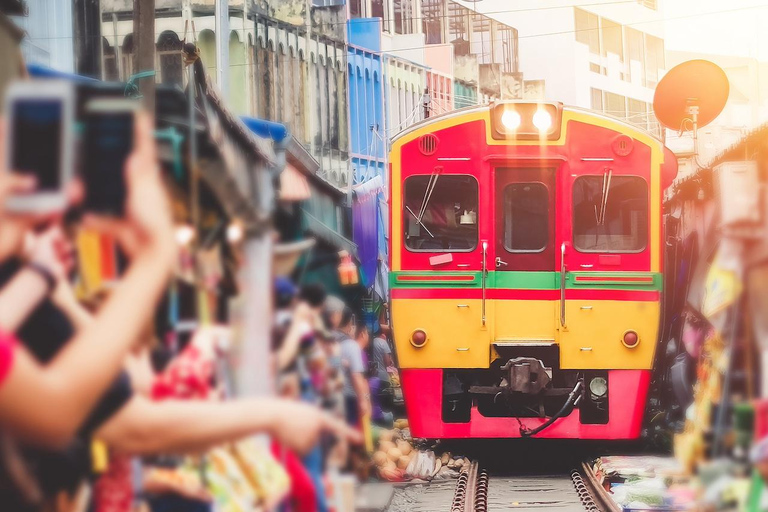 Bangkok : Aventure Damnoen Saduak et marché ferroviaire de Maeklong