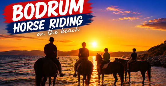 Bodrum: Horseback Ride on the Beach with Sunset Option