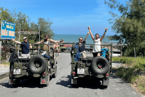 Hai Van Jeep Adventure with beachside lunch and waterfalls