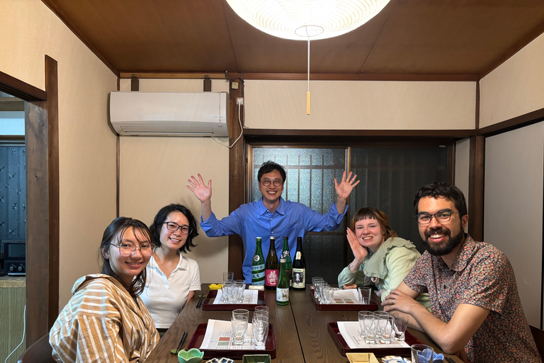 "Learn while you sip" Japanese home sake drinking experience
