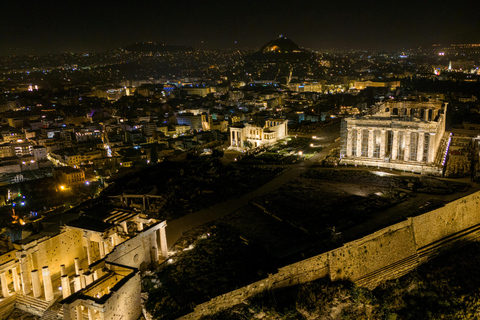 Athene en Piraeus: Privé avondtour