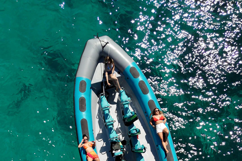 Mallorca: 2h speedboat tour, visit caves, cliffs and snorkel