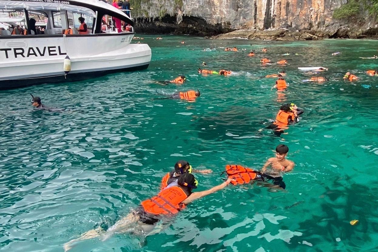 Aonang: Phi Phi Island 1-dniowa wycieczka łodzią motorową z lunchem