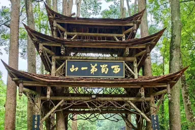 Chengdu: Qingcheng Mountain Entry Ticket (Front and Back) Chengdu: Tickets for the front section of Mount Qingcheng