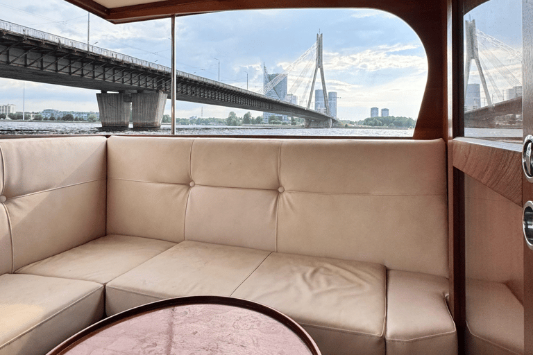 Riga: private VIP boat tour ''Through 19 Bridges'' 1 hour