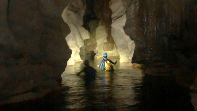 Visit Urzulei Canyoning in the Donini Cave in the Supramonte in Santa Maria Navarrese
