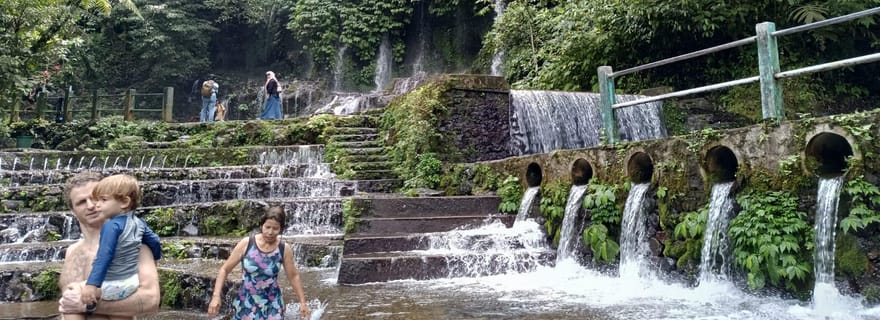 Lombok : Chute d'eau Benang Kelambu et excursion dans une rizière
