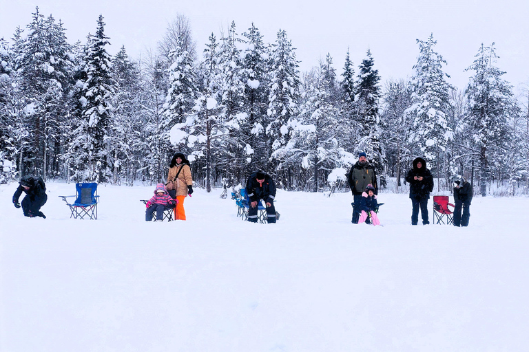 Ice Fishing Adventure in Levi with Salmon Soup