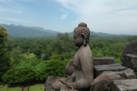 Tour in jeep del Tempio di Borobudur Merapi e del Tempio di PrambananTempio di Borobudur-Merapi in jeep-Tempio di Prambanan