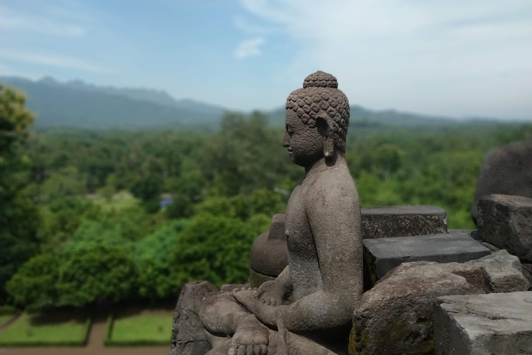 Tour in jeep del Tempio di Borobudur Merapi e del Tempio di PrambananTempio di Borobudur-Merapi in jeep-Tempio di Prambanan