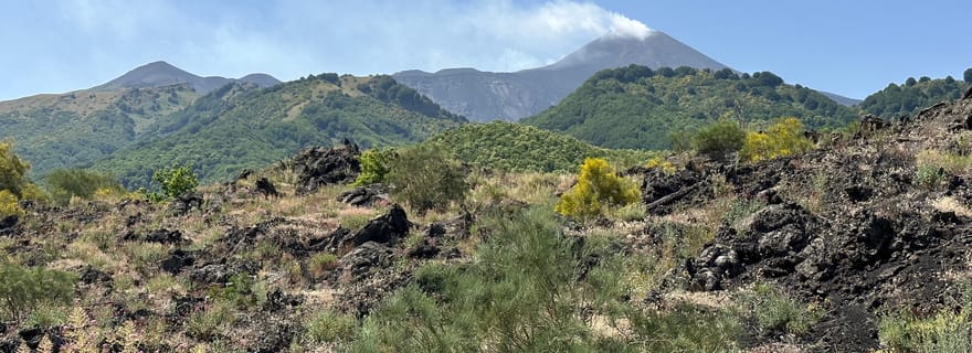 Catane : visite de l'Etna avec un guide touristique agréé, prise en charge et retour.
