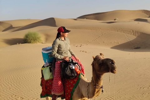 From Jodhpur: 2 Day Jaisalmer tour with Nomadic Camel Safari Tour by Car & Driver with Non Touristic Camel Safari