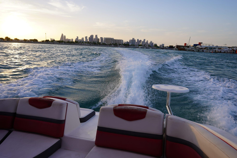 Doha: Private Jet Boat Trip - with Water Activities Doha: Private Jet Boat Trip (1 hour)