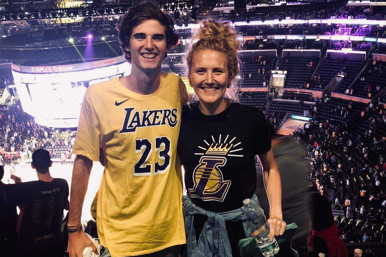 Los Angeles: Los Angeles Lakers Basketball Game Ticket Lower Sideline