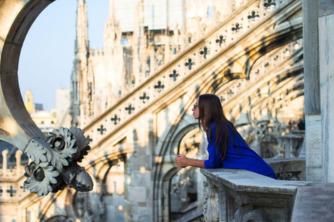 Milano: Piccolo gruppo - Castello, degustazione di gelati e tetto del Duomo