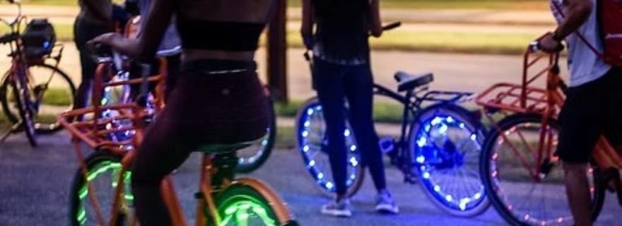 Houston : balade nocturne à vélo LED avec musique