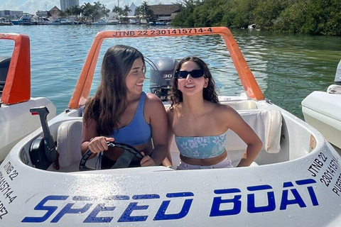 Cancun: Jungle Tour with Speedboat Ride and SnorkelingDouble