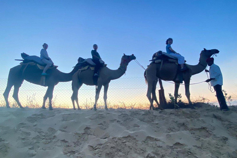 Övernattning i öknen nära JodhpurKamelsafari + Jeepsafari halvdagstur från Jodhpur