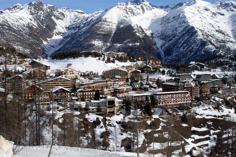 Desde Cannes o Niza: Excursión de un día a esquiar en los Alpes
