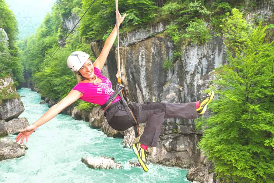 Erlebnisschlucht Salzachklamm - Mega Flying Fox & Höhlenbesichtigung. Foto: GetYourGuide