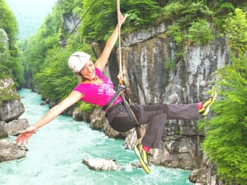 Gorge de Salzach - Mega Flying Fox & visite de grottes