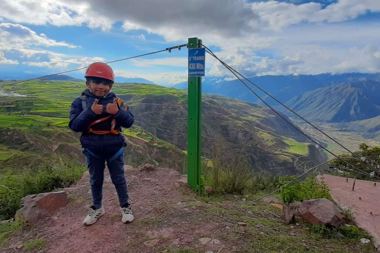 Från Cusco: Sacred Valley halvdagsutflykt med zipline