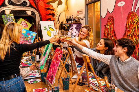 Rome: Afternoon Paint and Sip Experience in Piazza Navona