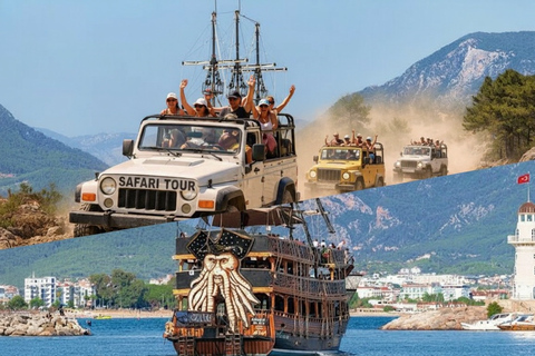 Alanya: Jeep Safari with Waterfall and Boat Trip with Lunch