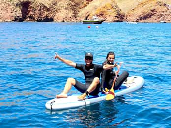 Peniche: tour in catamarano dell'isola di Berlengas + Stand Up Paddle