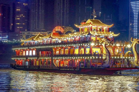 Chongqing Two Rivers avondtour + WFC-gebouw + Ciqikou-tourAvondtour langs de twee rivieren van Chongqing + WFC-gebouw + Ciqikou-tour