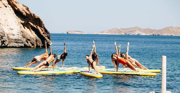 Ibiza: SUP Yoga Class in Cala Vadella