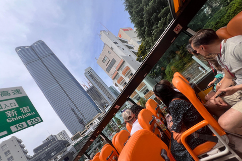 Tokyo: 60min Panoramic Open Top Bus Tour with Audio Guide