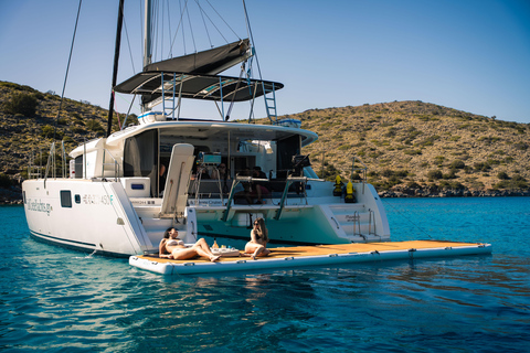 Agios Nikolaos: Sailing Trip Catamaran Lunch and Water Toys Catamaran Private Half Day Sailing Trip