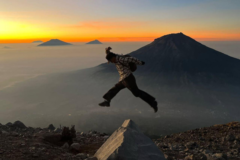 From Yogyakarta: Mount Sindoro Hiking Tour with Guide Mount Sindoro Hiking Camping 2D1N Tour with Guide