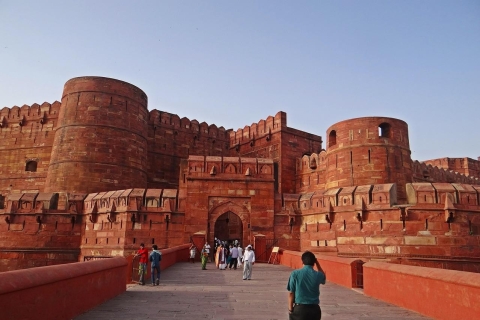 Von Delhi aus: Tagesausflug zum Taj Mahal, Agra Fort und Baby TajPrivate Tour mit AC Auto, Fahrer, Guide, Eintritt und Mittagessen