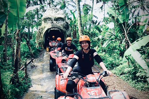 Ubud: ATV Quad Biking, Temple & Tibumana Waterfall Tour Tandem Ride ATV, Temple & Waterfall Tour
