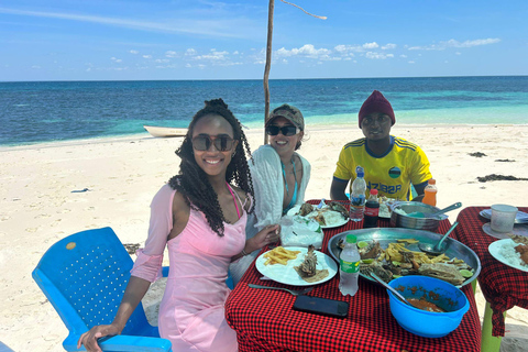 Praia de Nakupenda Sandbank com almoço com churrasco