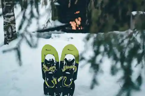 Rovaniemi: Caminhada com raquetes de neve em uma floresta nevada mágica