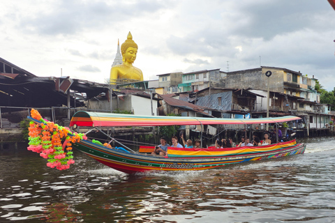 Bangkok Long Boat Canal a Big Buddha &amp; Culture Markets Tour (wycieczka długą łodzią po kanale z Wielkim Buddą i targami kultury)